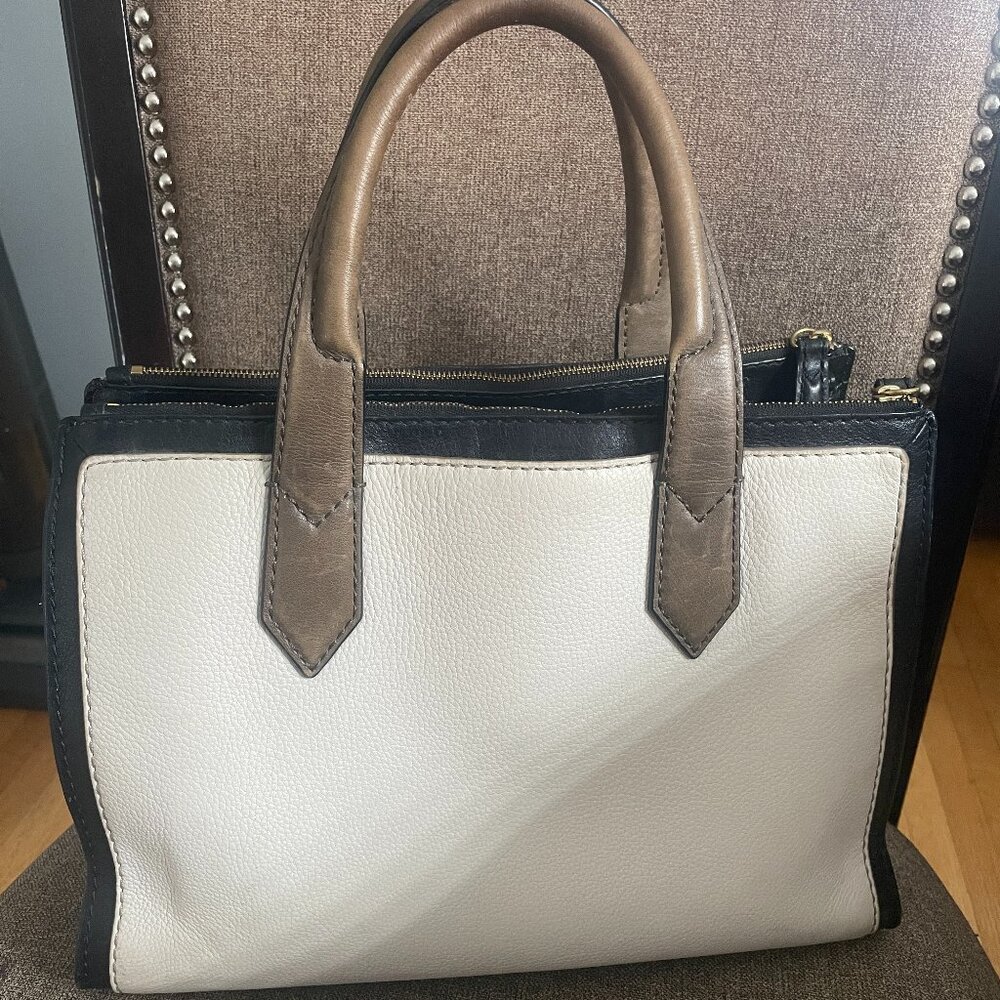 Fossil Tri-color Shopper leather bag